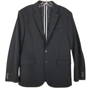 Express Performance Slim Fit Blazer Black Stretch+ 2-Button Jacket Men 38S